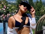 Priyanka Chopra soaks up Vitamin D in bikini top and shorts for pool day with Nick Jonas and daughter Malti Priyanka Chopra soaks up Vitamin D in bikini top and shorts for pool day with Nick Jonas and daughter Malti 