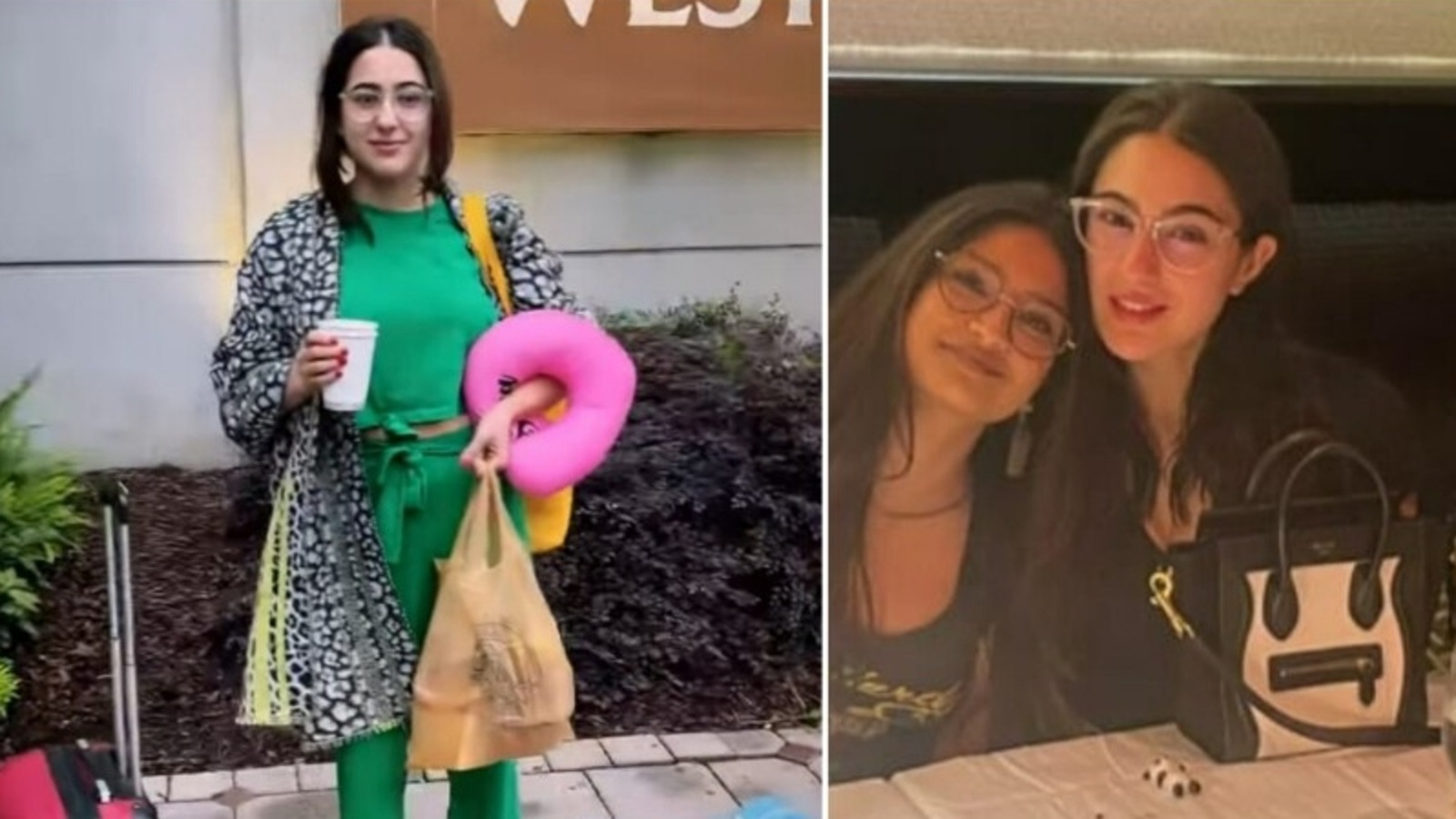 Inside Sara Ali Khan’s US trip with friends, hot food, and jet lag: ‘Fourth night on a plane with my pillow’