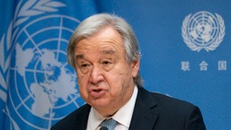 O secretário-geral das Nações Unidas, Antonio Guterres. 