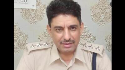 Haryana DSP Surender Sharma, who was mowed down by a dumper truck he signalled to stop during a raid to check illegal mining in the Aravalli Range in Nuh district on July 19. (HT file photo)
