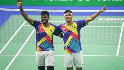 Satwik Sairaj Rankireddy and Chirag Shetty Satwik Sairaj Rankireddy and Chirag Shetty