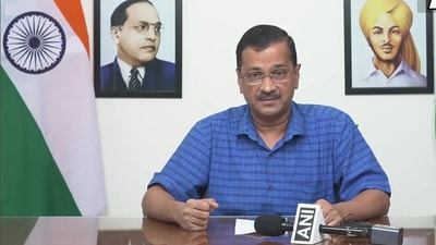 Delhi CM and AAP leader Arvind Kejriwal address a press briefing on Monday. Delhi CM and AAP leader Arvind Kejriwal address a press briefing on Monday.