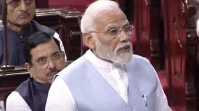 PM Modi honours Venkaiah Naidu in the farewell speech.&nbsp;