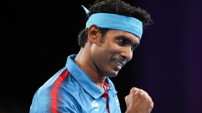 India's star table tennis player Sharath Kamal Achanta (AP)