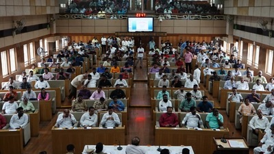 PMC meeting with Ganesh mandals on Monday. (HT PHOTO)