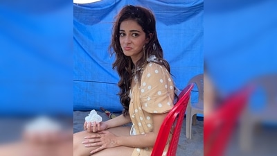 In this photo, Ananya Panday gets captured candid while she looks at the camera and makes a puppy face. (Instagram/@ananyapanday) In this photo, Ananya Panday gets captured candid while she looks at the camera and makes a puppy face. (Instagram/@ananyapanday)
