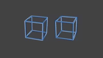 The image has been taken from the viral optical illusion. It shows two cubes. (Twitter/@SteveStuWill) The image has been taken from the viral optical illusion. It shows two cubes. (Twitter/@SteveStuWill)