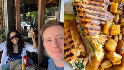 Preity Zinta and Gene Goodenough on a date in the US. Preity Zinta and Gene Goodenough on a date in the US.