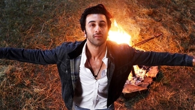 A still from Ranbir Kapoor's Brahmastra song Deva Deva. A still from Ranbir Kapoor's Brahmastra song Deva Deva.