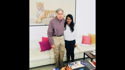 The image features Ratan Tata on left and Aditi Bhosale Walunj on right.&nbsp; (LinkedIn/Aditi Bhosale Walunj)