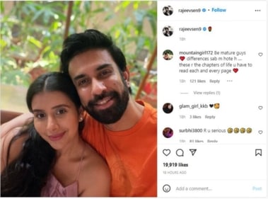 Rajeev on Sunday posted a photo with Charu.