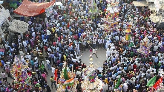 Muharram, the second holiest month after Ramadan, is the first month of the Islamic calendar. (Sushil Kumar/HT Photo)(For Representation Only)