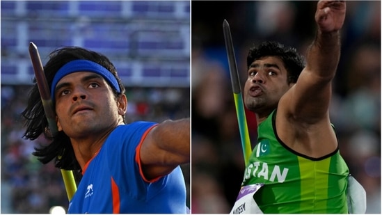 Neeraj Chopra; Arshad Nadeem(AP) Neeraj Chopra; Arshad Nadeem(AP)