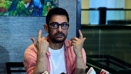 Aamir Khan would be late in paying school fees due to their family debt.(Nitin Lawate) Aamir Khan would be late in paying school fees due to their family debt.(Nitin Lawate)