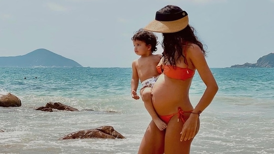 Earlier in April 2021, Lisa Haydon shared a photo with son Leo, and wrote, “So thankful the beaches in Hong Kong have opened after endless months of lockdowns.”