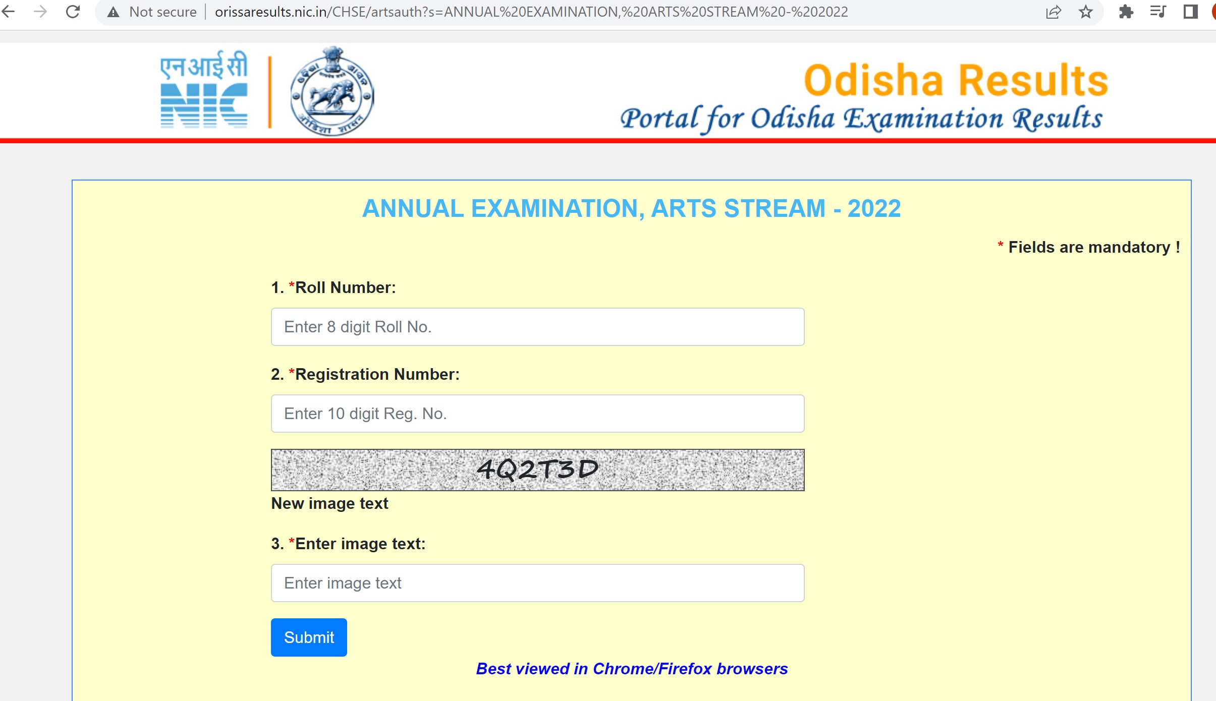 CHSE Odisha class 12th Arts result 2022