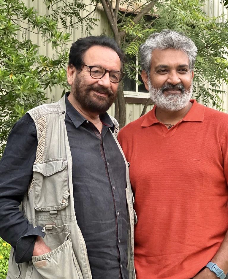 Shekhar Kapur shared a photo with SS Rajamouli. The two filmmaker recently met. Shekhar Kapur shared a photo with SS Rajamouli. The two filmmaker recently met.