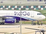 The note was written in Hindi with blue ink and read: “Don't land. There is a bomb on this plane.” (HT PHOTO) The note was written in Hindi with blue ink and read: “Don't land. There is a bomb on this plane.” (HT PHOTO)