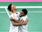 Birmingham: India's Satwiksairaj Rankireddy and Chirag Shetty celebrate after winning the Men's Doubles Final(PTI) Birmingham: India's Satwiksairaj Rankireddy and Chirag Shetty celebrate after winning the Men's Doubles Final(PTI)