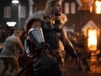 Chris Hemsworth in a still from Thor: Love and Thunder. Chris Hemsworth in a still from Thor: Love and Thunder.
