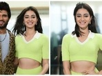 Vijay Deverakonda and Ananya Panday promote Liger in Mumbai, opt for contrasting outfits&nbsp;