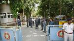 Security beefed up outside Nitish Kumar's residence in Patna on Tuesday. (Santosh Kumar/HT Photo) Security beefed up outside Nitish Kumar's residence in Patna on Tuesday. (Santosh Kumar/HT Photo)