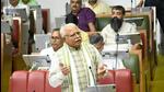 Haryana chief minister Manohar Lal Khattar speaks during the monsoon session of the Haryana assembly in Chandigarh on Tuesday. Congress MLAs demanded that to stop illegal mining, “it should be started legally” as the livelihood of the people is linked to this. (Keshav Singh/HT) Haryana chief minister Manohar Lal Khattar speaks during the monsoon session of the Haryana assembly in Chandigarh on Tuesday. Congress MLAs demanded that to stop illegal mining, “it should be started legally” as the livelihood of the people is linked to this. (Keshav Singh/HT)