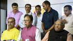 Bihar state BJP president Sanjay Jaiswal addresses a press conference at party office in Patna on Tuesday. (Santosh Kumar/HT photo) Bihar state BJP president Sanjay Jaiswal addresses a press conference at party office in Patna on Tuesday. (Santosh Kumar/HT photo)