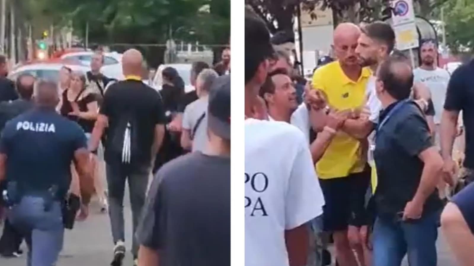 Watch: Euro 2020 Italy star Domenico Berardi chased by police after clashing with abusive fan in anger