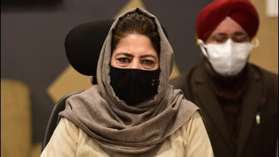 Mehbooba Mufti on Tuesday said that in J&K political parties opposing the BJP are looking beyond political differences to forge an alliance in the form of the People’s Alliance for Gupkar Declaration. (HT file photo)