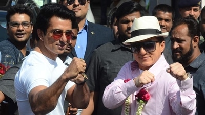 Sonu Sood and Jackie Chan starred together in Kung Fu Yoga (2017).