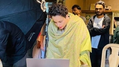 Kangana Ranaut continues to work despite suffering from high fever and being diagnosed with dengue. Kangana Ranaut continues to work despite suffering from high fever and being diagnosed with dengue. 