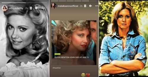 Athiya Shetty, Malaika Arora and John Travolta also remembered Olivia on social media.