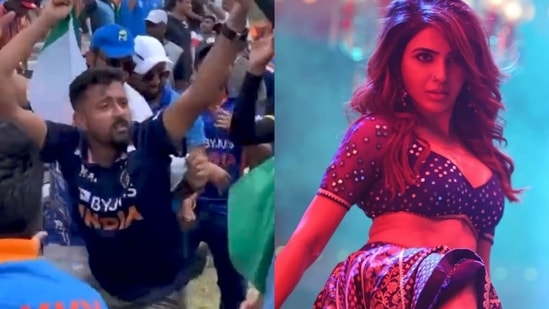 Fans recreated Samantha Ruth Prabhu's steps from Oo Antava in the stands at the recent Ind-WI T20I match.