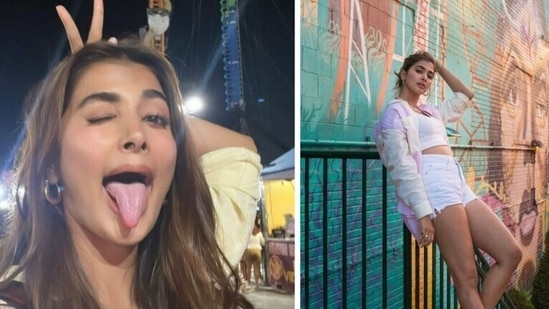 Pooja Hegde is on a holiday in New York. Pooja Hegde is on a holiday in New York. 