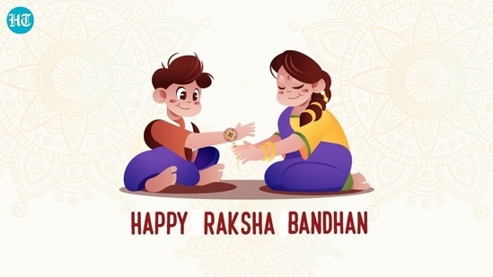 Happy Raksha Bandhan 2022: Best wishes, images, messages and greetings to share with your siblings on Rakhi&nbsp;(HT Photo)