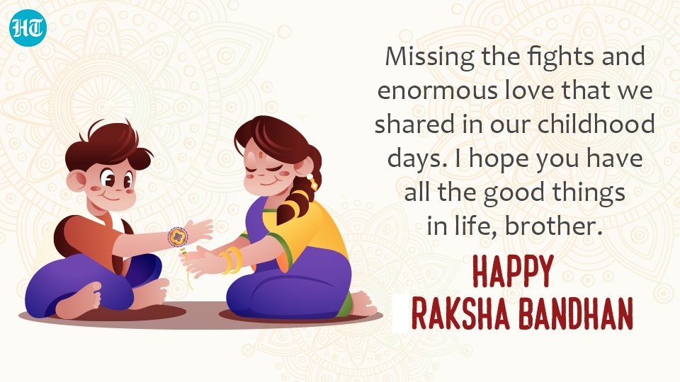 960px x 540px - Happy Raksha Bandhan 2022: Best wishes, images, messages and greetings to  share with your siblings on Rakhi - Hindustan Times