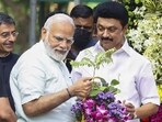 Prime Minister Narendra Modi and Tamil Nadu chief minister MK Stalin.