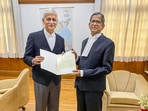 Chief Justice of India NV Ramana with Justice Uday Umesh Lalit during a meeting, in New Delhi