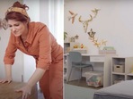 Twinkle Khanna transform a kids bedroom in new video.