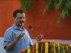 Delhi CM Arvind Kejriwal addressing a gathering during the inauguration of Corona Warriors Memorial and Phasi Ghar at Civil Lines in New Delhi, India, on Tuesday, August 9, 2022. (Photo by Sanchit Khanna/ Hindustan Times) Delhi CM Arvind Kejriwal addressing a gathering during the inauguration of Corona Warriors Memorial and Phasi Ghar at Civil Lines in New Delhi, India, on Tuesday, August 9, 2022. (Photo by Sanchit Khanna/ Hindustan Times)