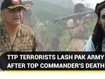 TTP TERRORISTS LASH PAK ARMY AFTER TOP COMMANDER'S DEATH