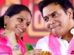 TRS leaders and siblings K Kavitha and KT Rama Rao (File Photo) TRS leaders and siblings K Kavitha and KT Rama Rao (File Photo)