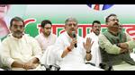 JD(U) national president Lalan Singh addresses a press conference in Patna on Wednesday. (Santosh Kumar/HT Photo) JD(U) national president Lalan Singh addresses a press conference in Patna on Wednesday. (Santosh Kumar/HT Photo)