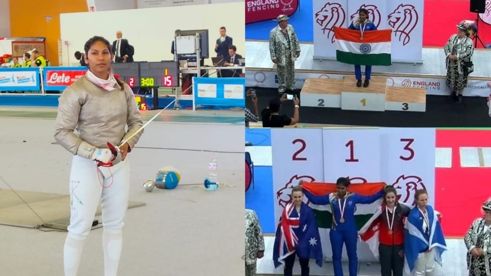 Bhavani Devi wins gold medal at Commonwealth Fencing Championship