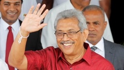 O presidente deposto do Sri Lanka, Gotabaya Rajapaksa.  (Foto AP/Eranga Jayawardena, Arquivo)