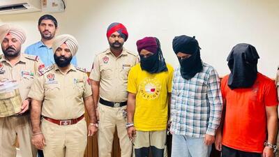 A day after three men were arrested with arms and explosives, police on Wednesday said the accused would send money earned from the sale of drugs to their Pakistan-based handlers through hawala channel (HT PHOTO) A day after three men were arrested with arms and explosives, police on Wednesday said the accused would send money earned from the sale of drugs to their Pakistan-based handlers through hawala channel (HT PHOTO)