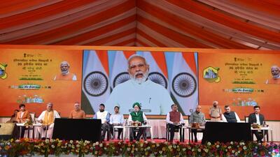 This ethanol plant in Panipat will not only help reduce air pollution from the Delhi and the NCR region but also help generate additional income and green fuel, Prime Minister Narendra Modi said addressing a gathering via video-conferencing from Delhi. (HT Photo) This ethanol plant in Panipat will not only help reduce air pollution from the Delhi and the NCR region but also help generate additional income and green fuel, Prime Minister Narendra Modi said addressing a gathering via video-conferencing from Delhi. (HT Photo)