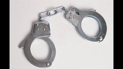 The village secretary posted at Charkhi Dadri’s Badhra was arrested from his residence in Kalanaur in Rohtak. Badhra DSP Desraj said they have arrested the accused from Kalanaur and produced him before a local court, which granted him three-day police remand. (HT Photo/ Representational image)