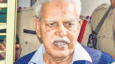 Telugu poet-social activist Varavara Rao. (PTI Photo) Telugu poet-social activist Varavara Rao. (PTI Photo)